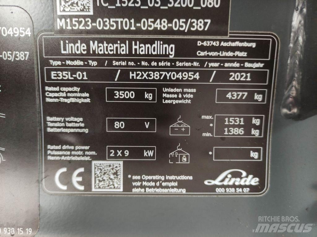 Linde E35L-01-387 Electric Forklifts