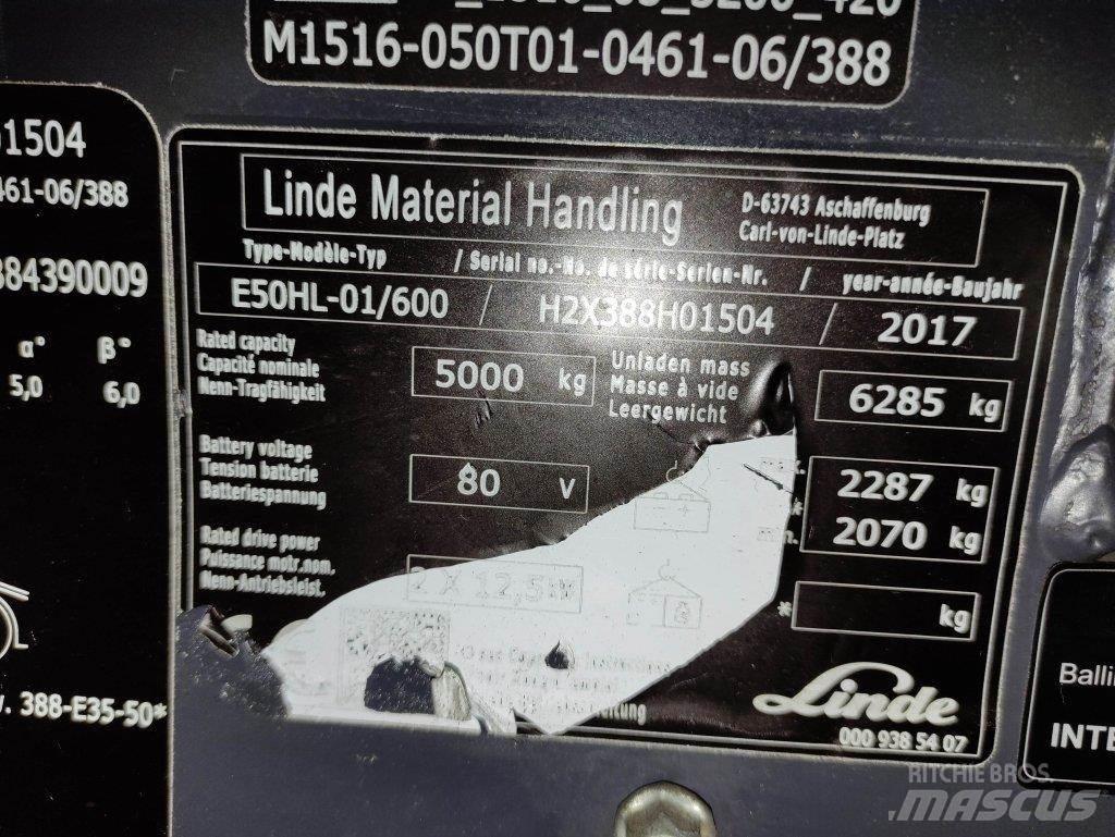 Linde E50HL-01/600-388 Electric Forklifts