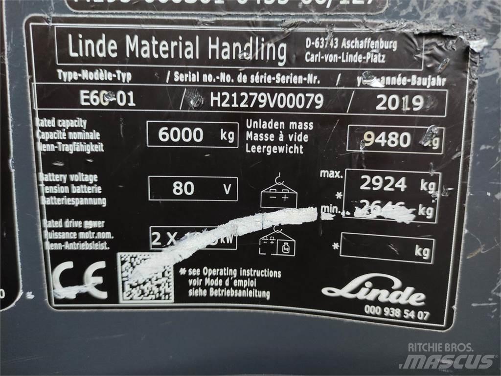 Linde E60-01-1279 Electric Forklifts