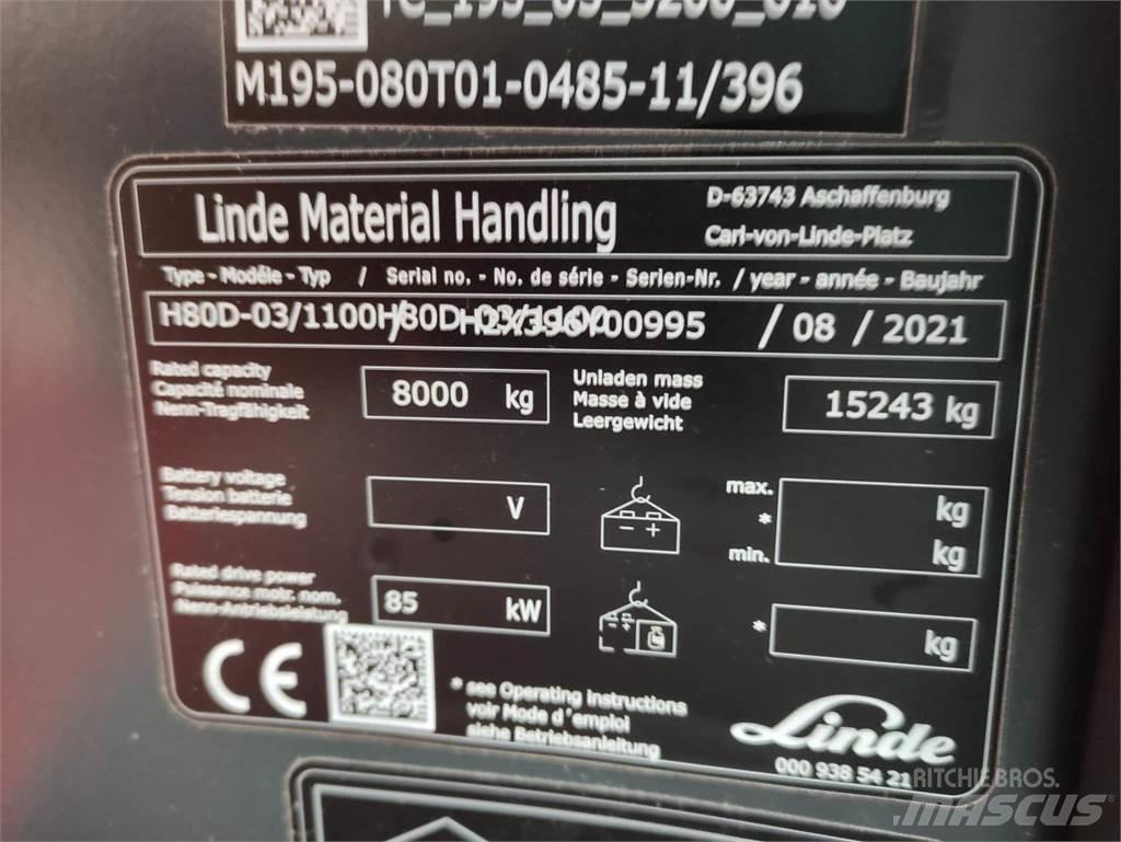 Linde H80D-1100-03-396 Diesel Forklifts