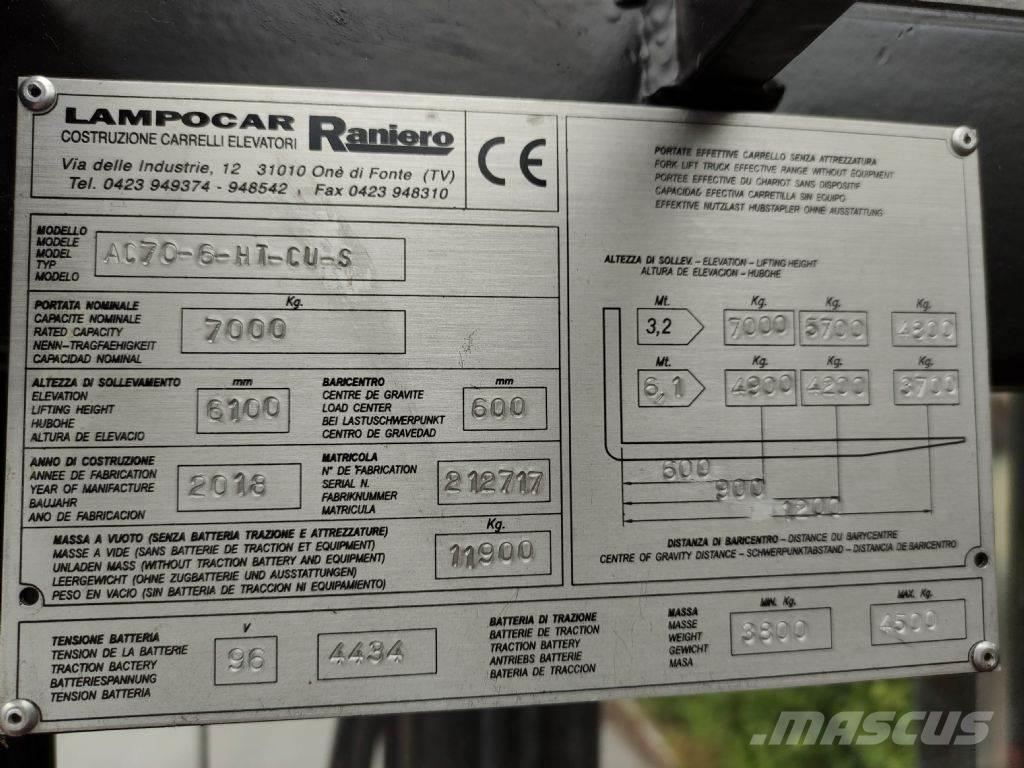 Raniero AC70-6-HT-CU-S Electric Forklifts