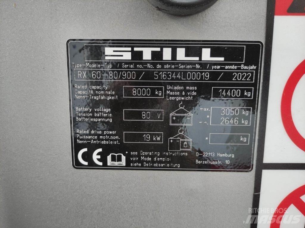 Still RX60-80/900 Electric Forklifts
