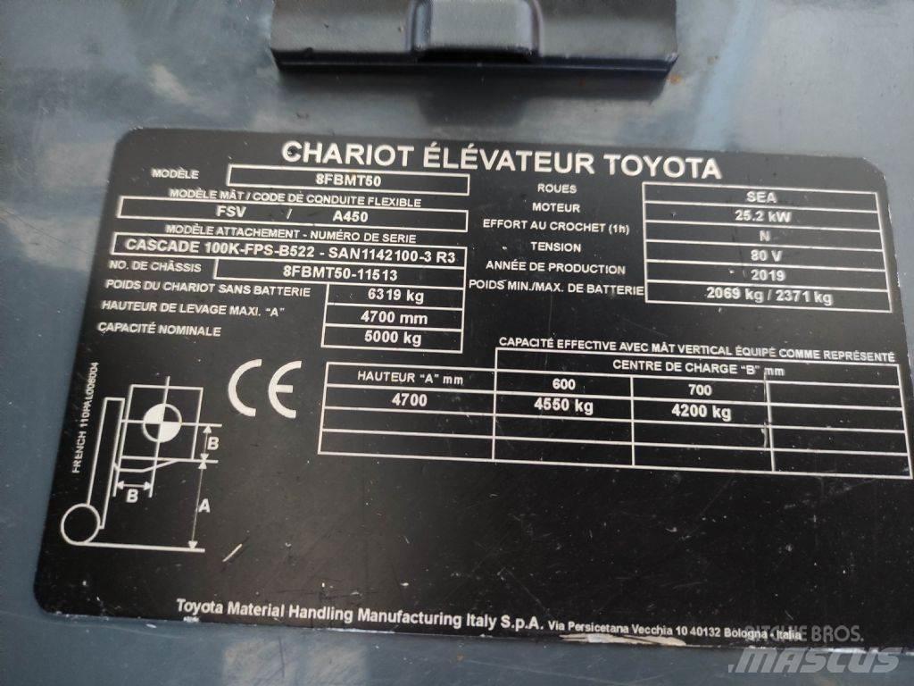 Toyota 8FBMT50 Electric Forklifts