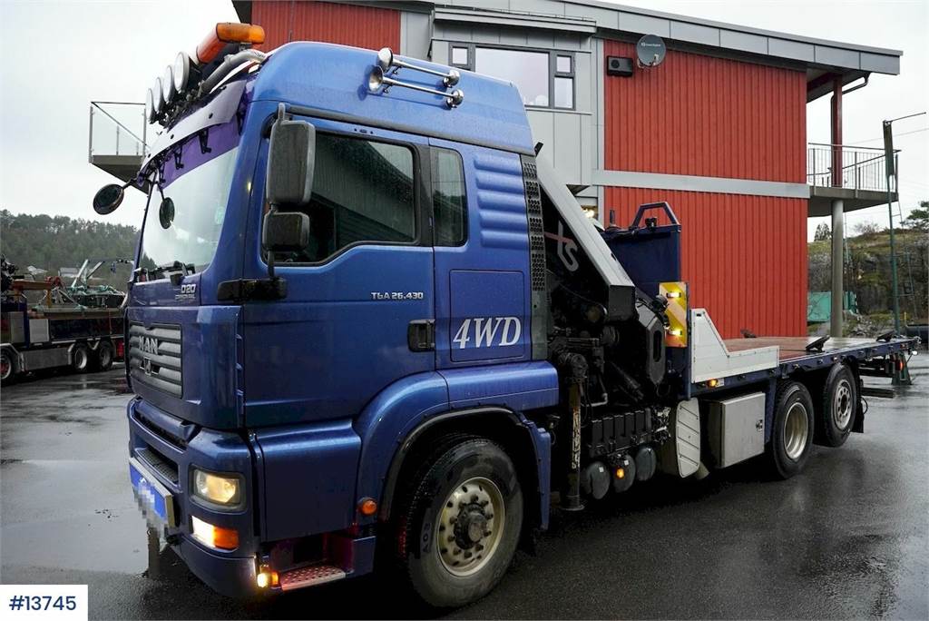 TGA 26.430 6x2 hydrodrive crane truck w/ HIAB 32 t  Machineryscanner